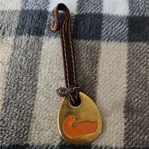 Dooney & Bourke Gold and Orange Key Holder